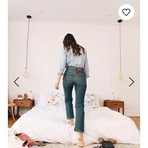 Madewell Slim Demi Boot Jean Sundale Wash